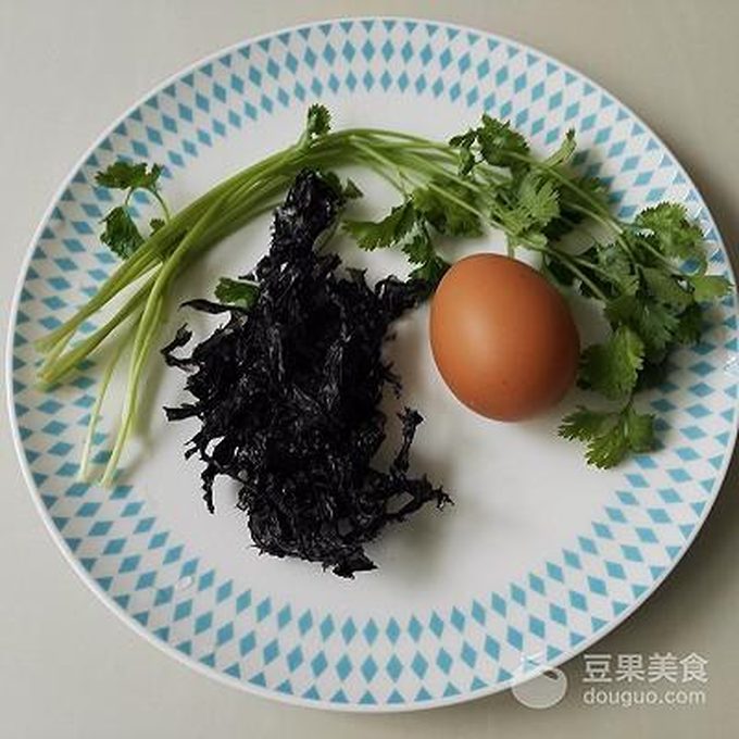 紫菜蛋花汤食材