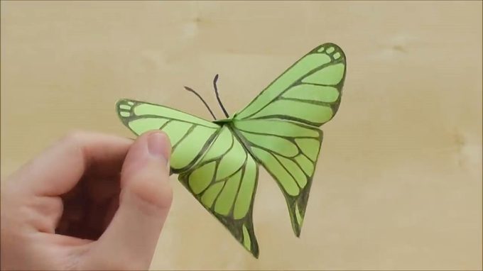 蝴蝶折纸步骤图解